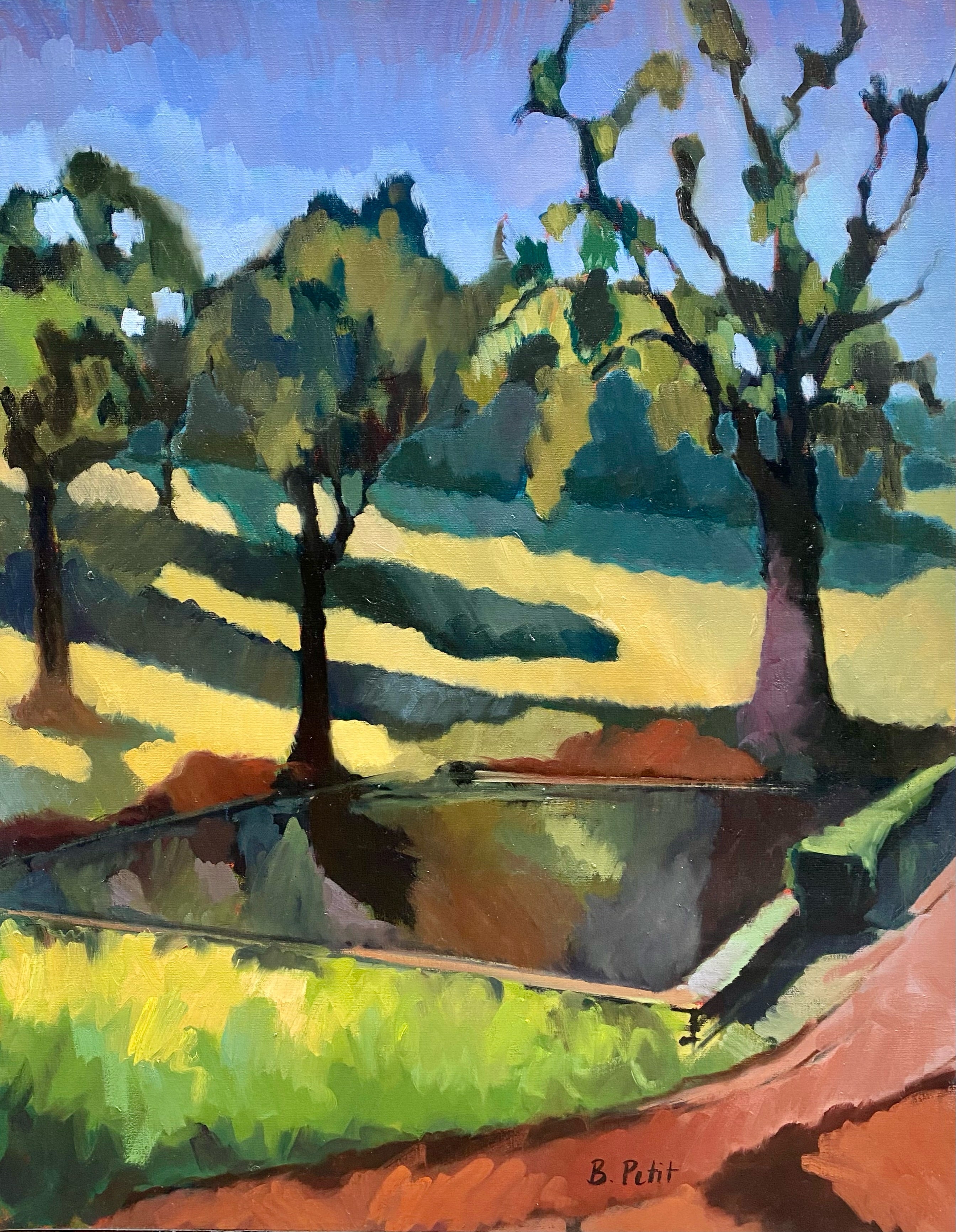 "Le lac, banlieue de Paris, Essonne"