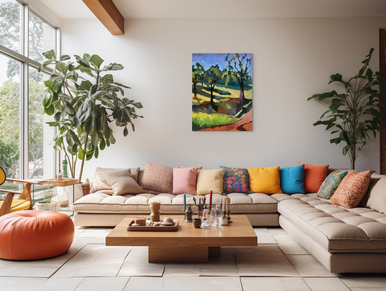 "Le lac, banlieue de Paris, Essonne"