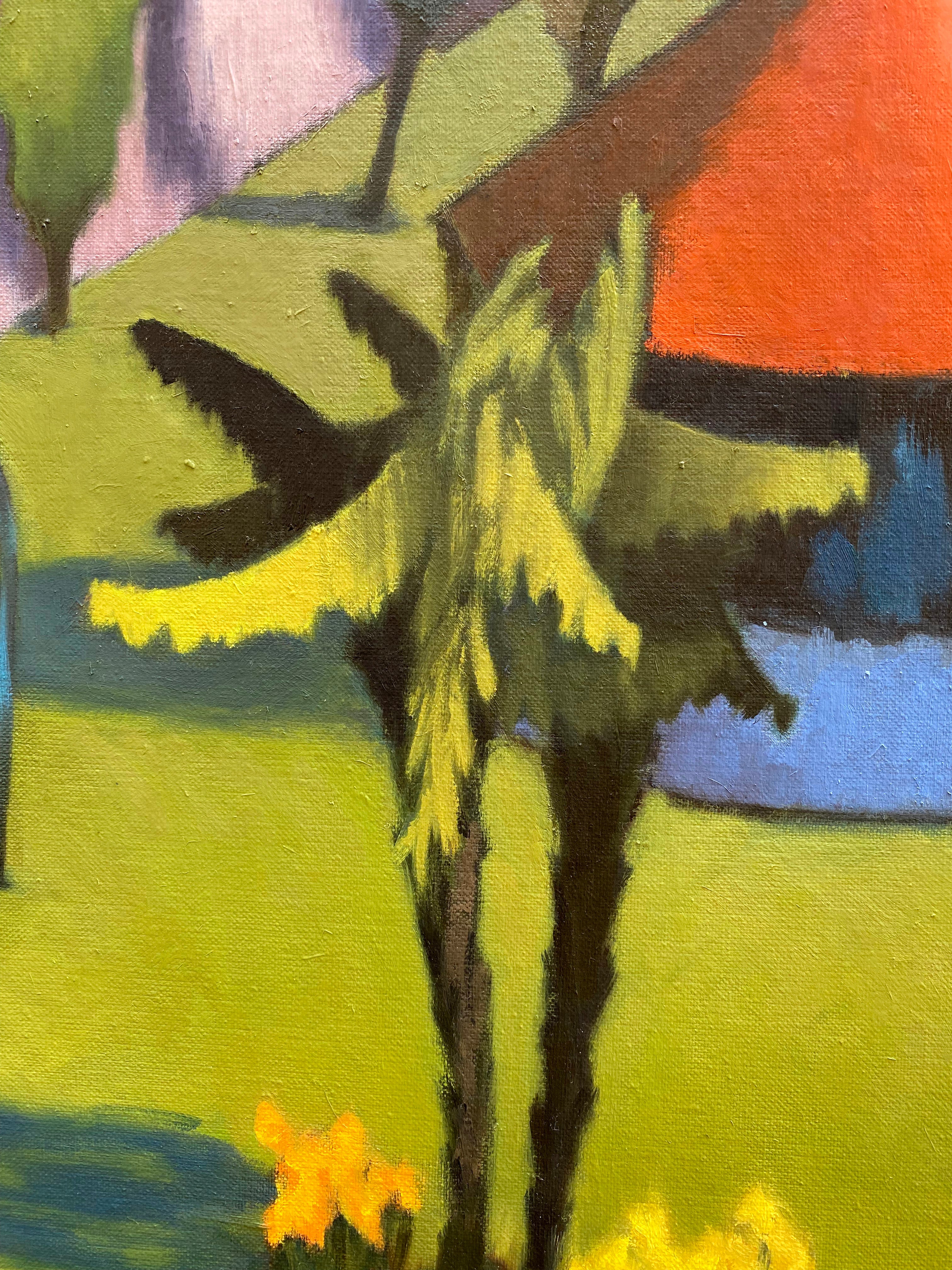 "Le jardin, vue de l'étage, Hauts-de-France"