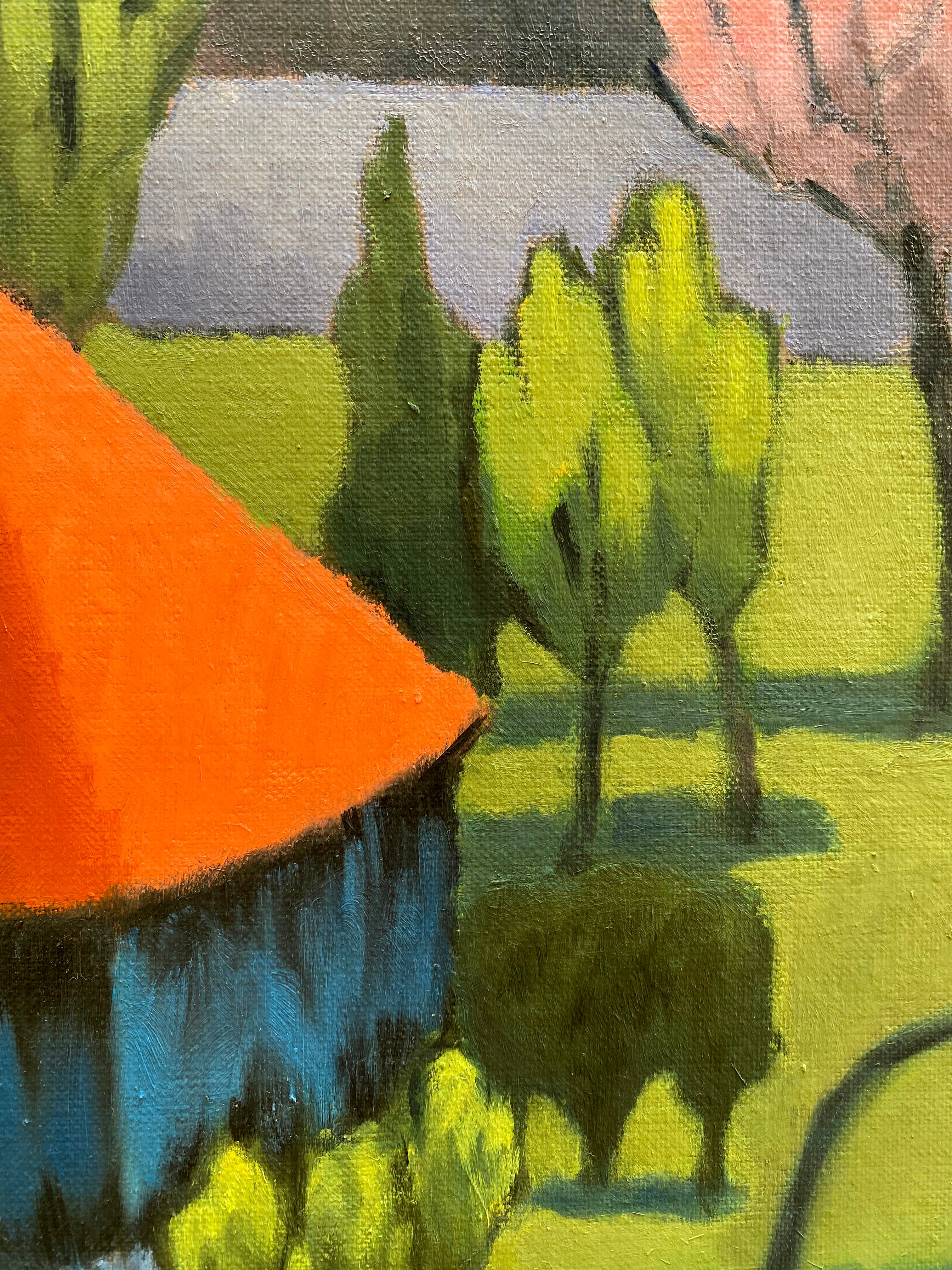 "Le jardin, vue de l'étage, Hauts-de-France"