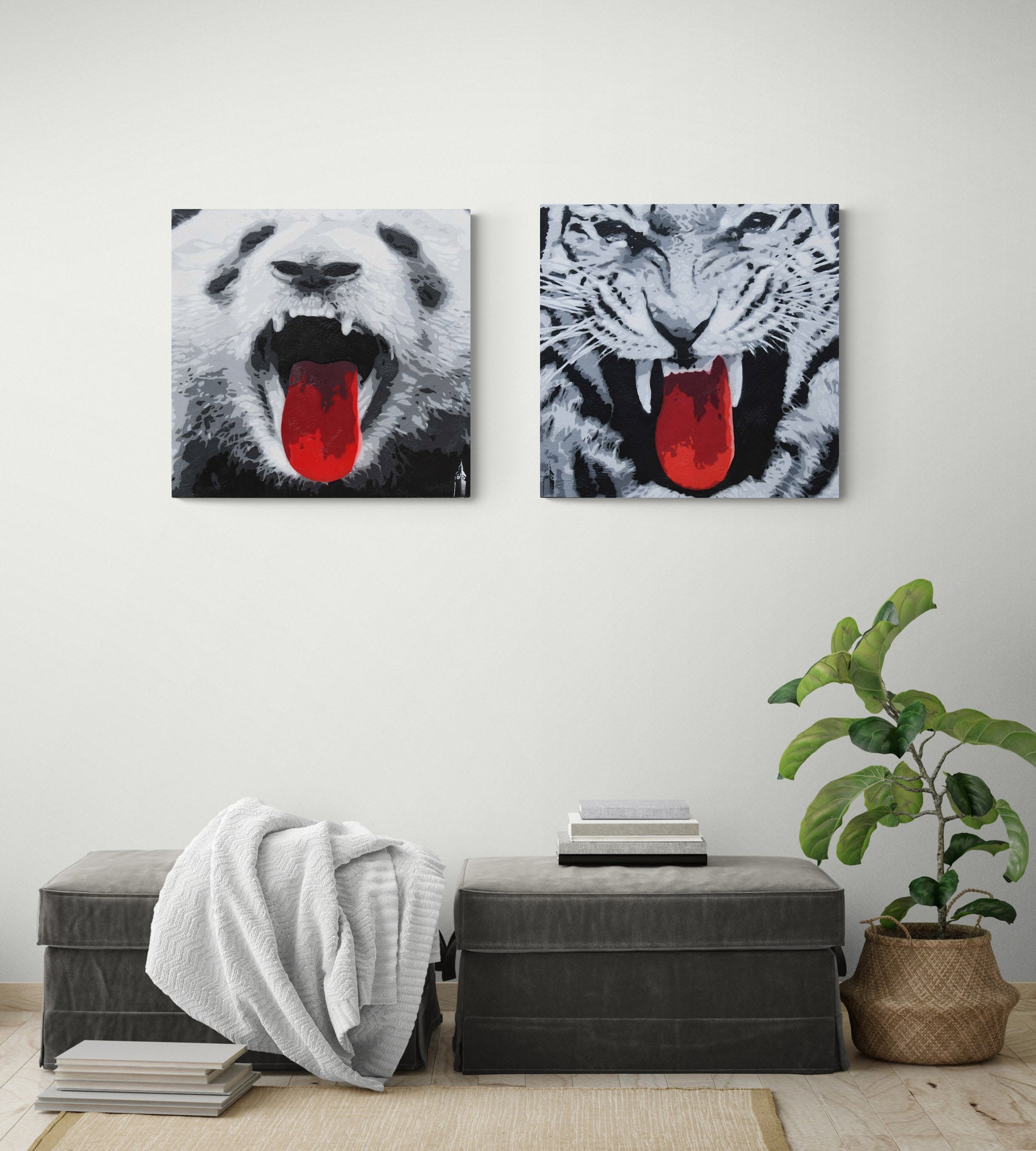 "Animal stone le tigre"