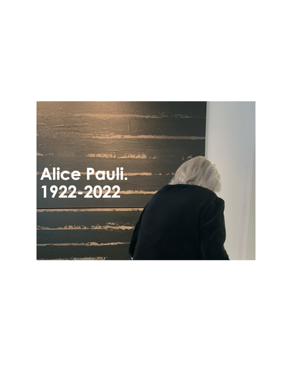 UN HOMMAGE • ALICE PAULI