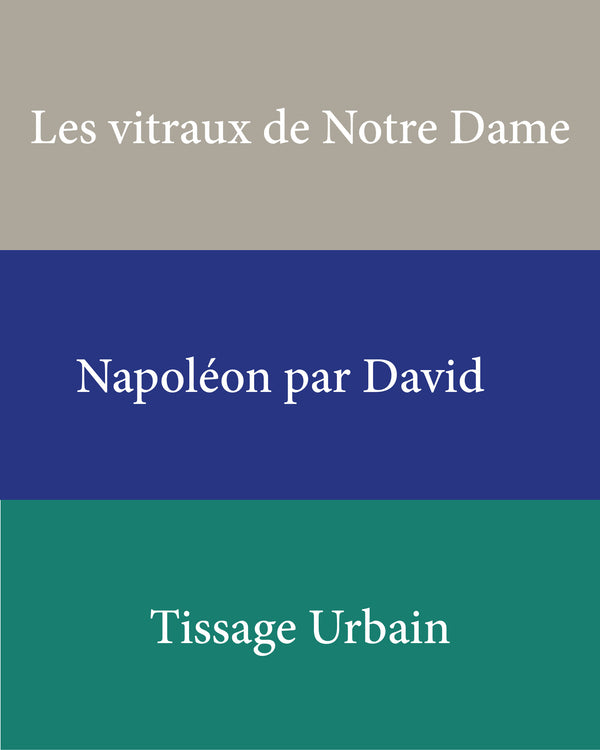 Les vitraux de Notre Dame de Paris, Napoléon David, Tissage Urbain