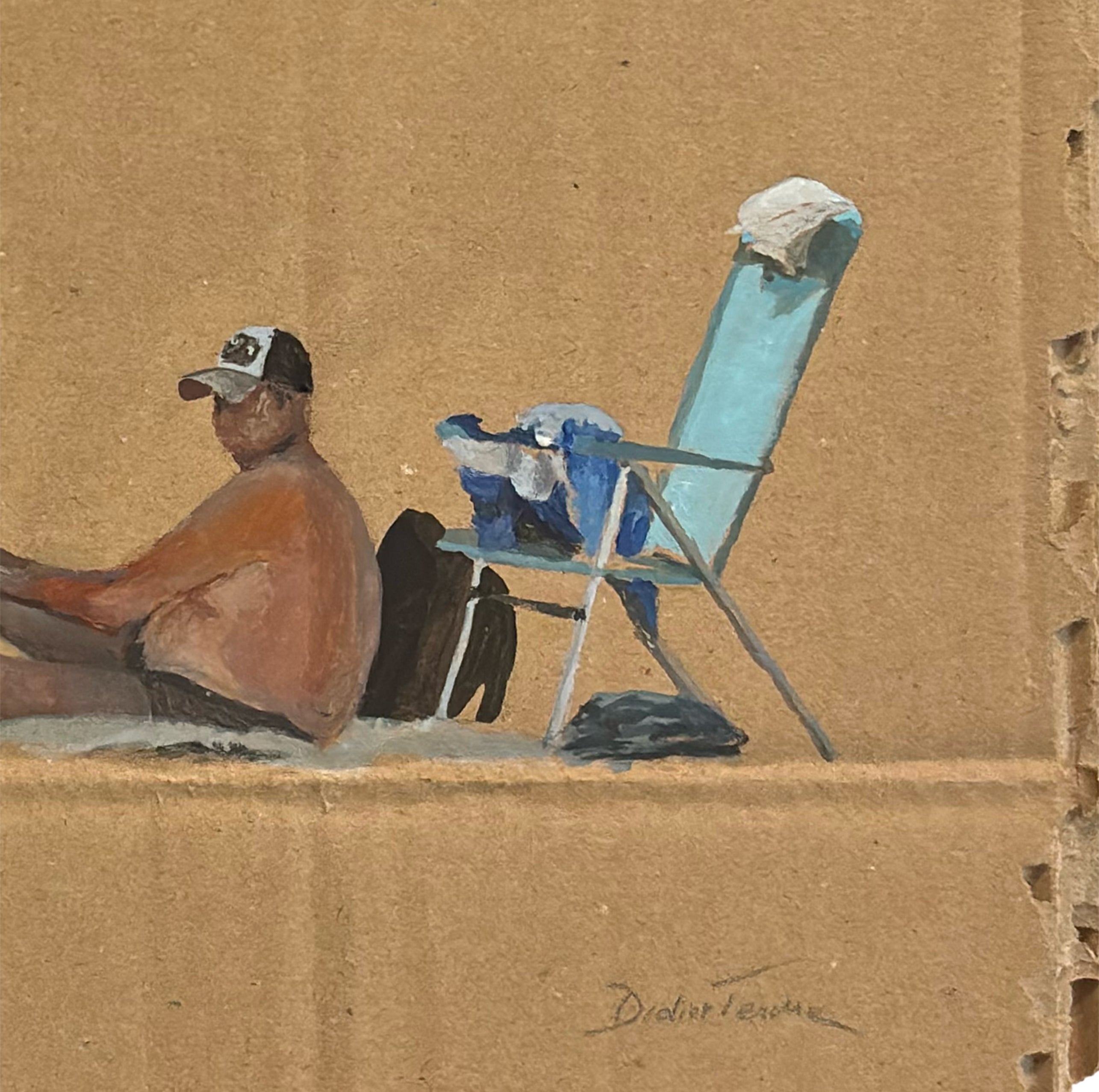 Les chaises bleues