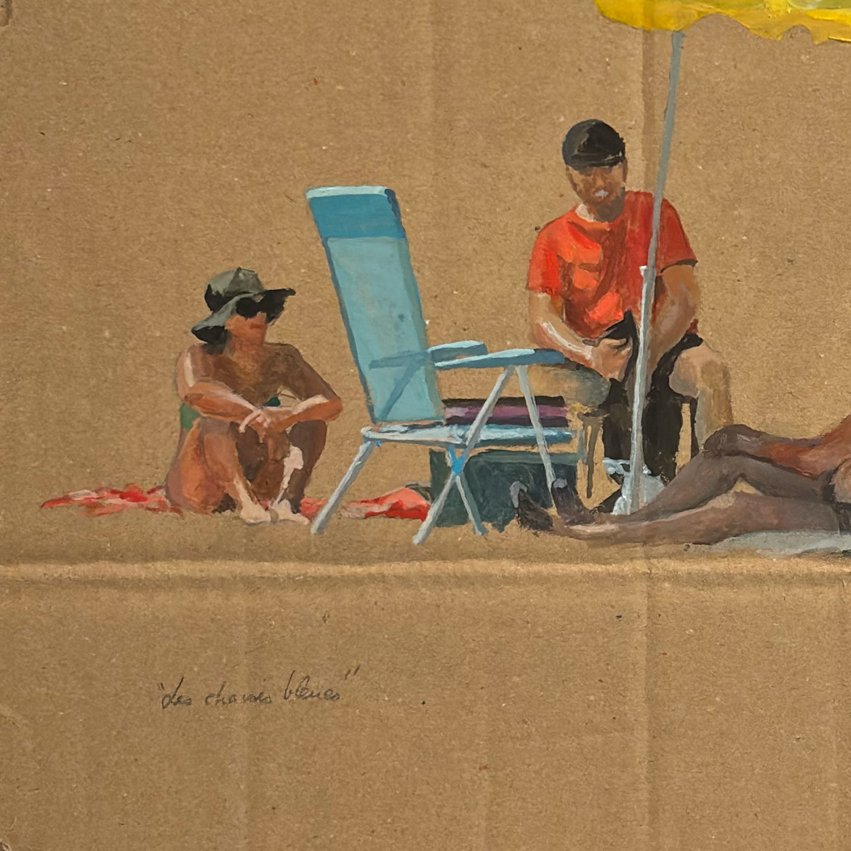Les chaises bleues