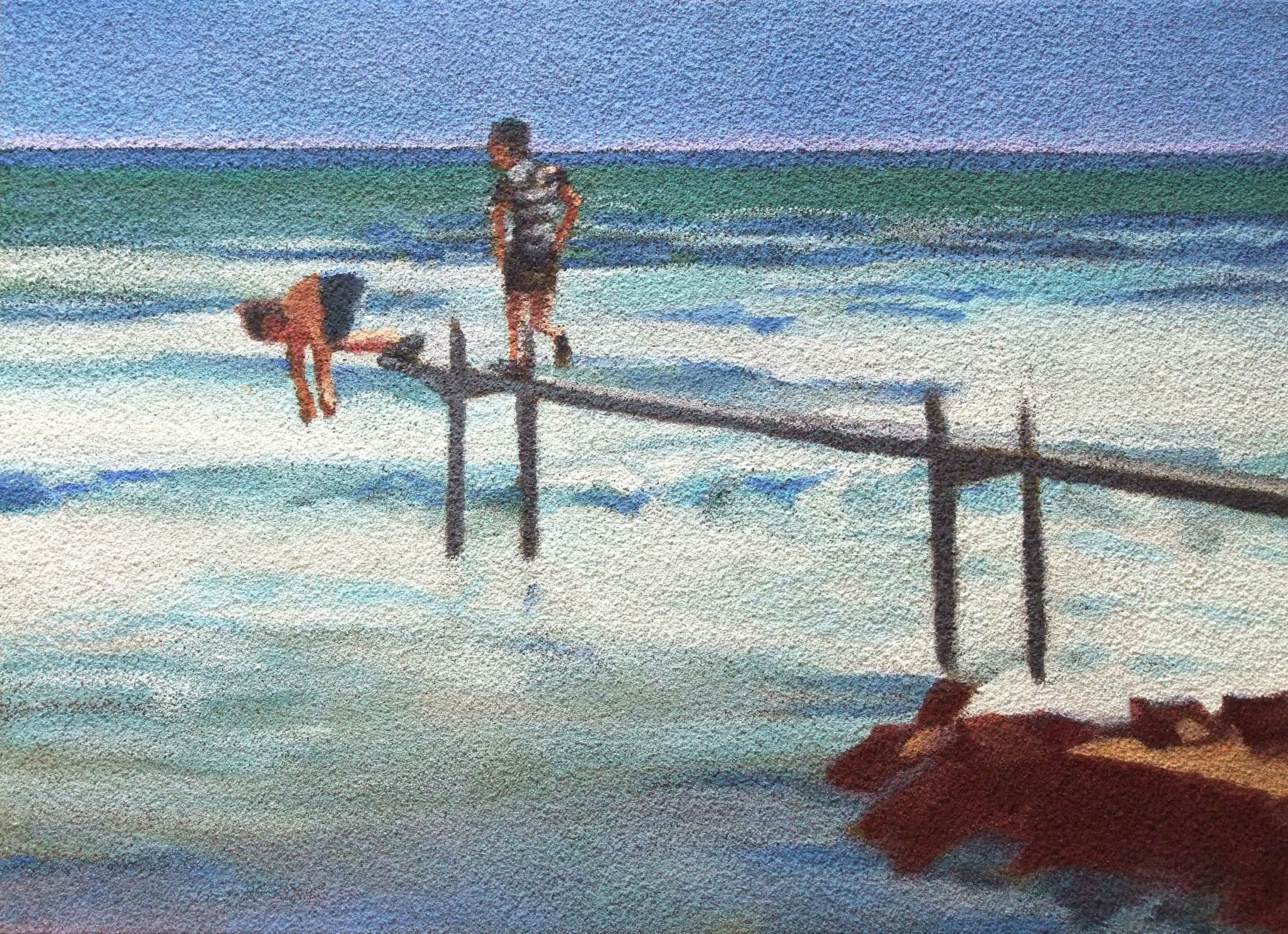"Baignade en mer V"
