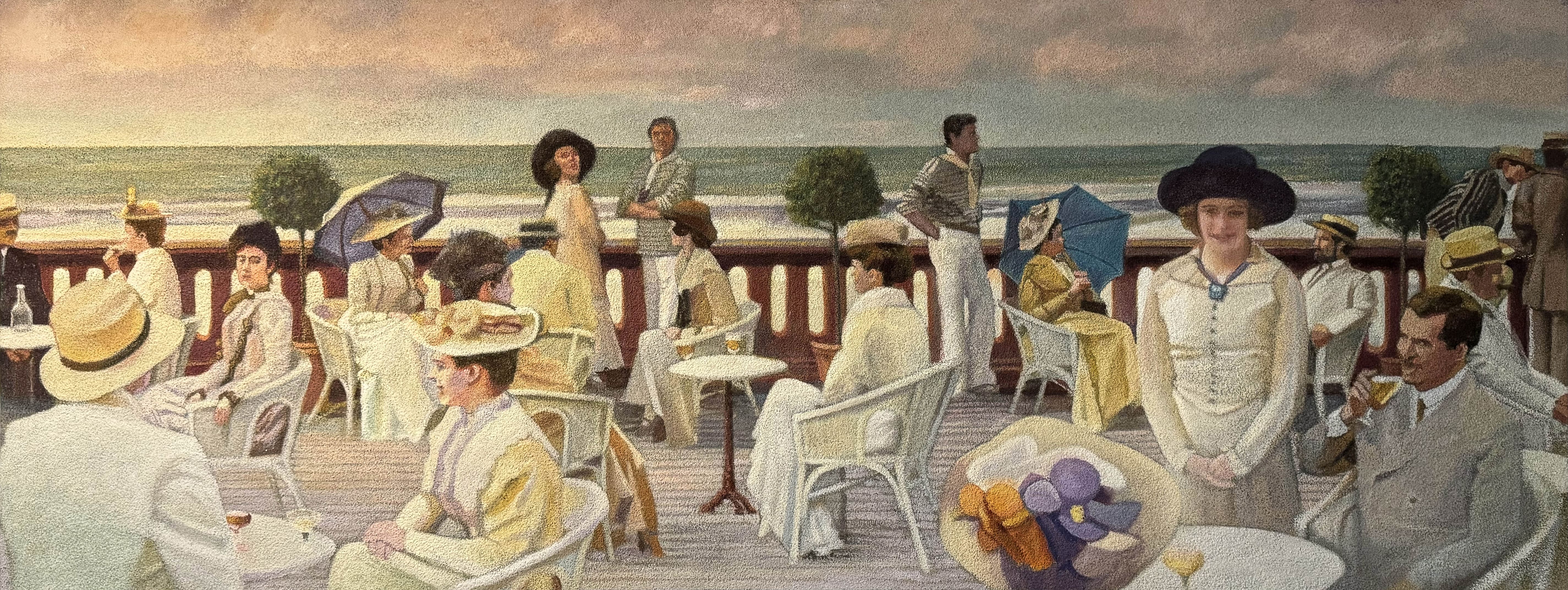 "Devant le Grand Hôtel de Carbourg"