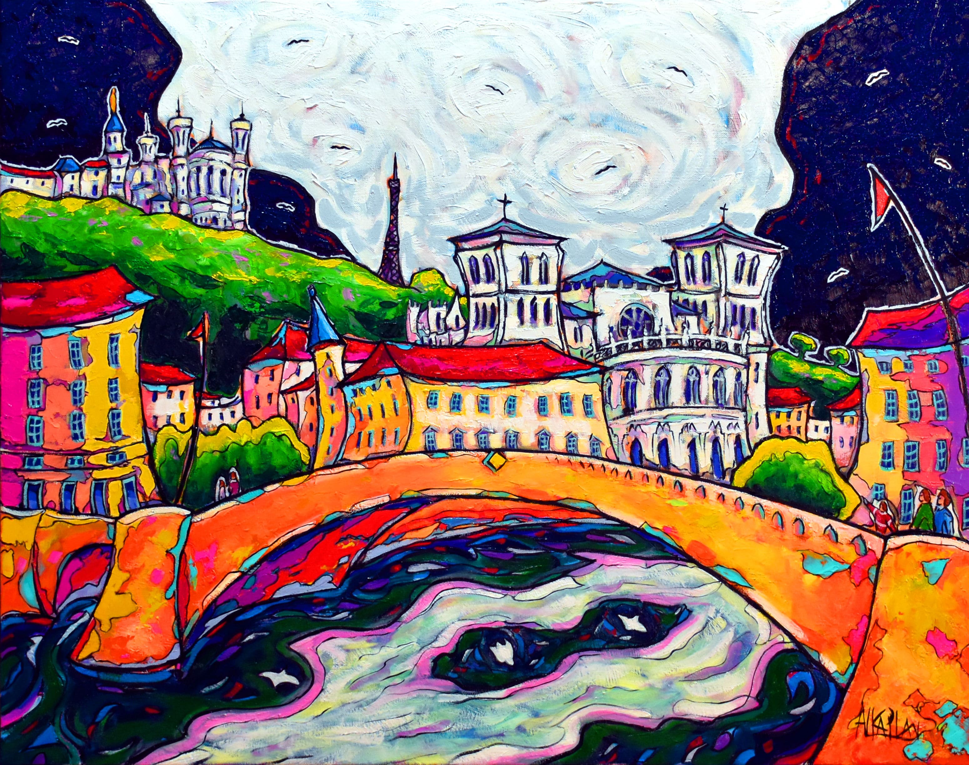 "La Saône, Cathédrale Saint-Jean"